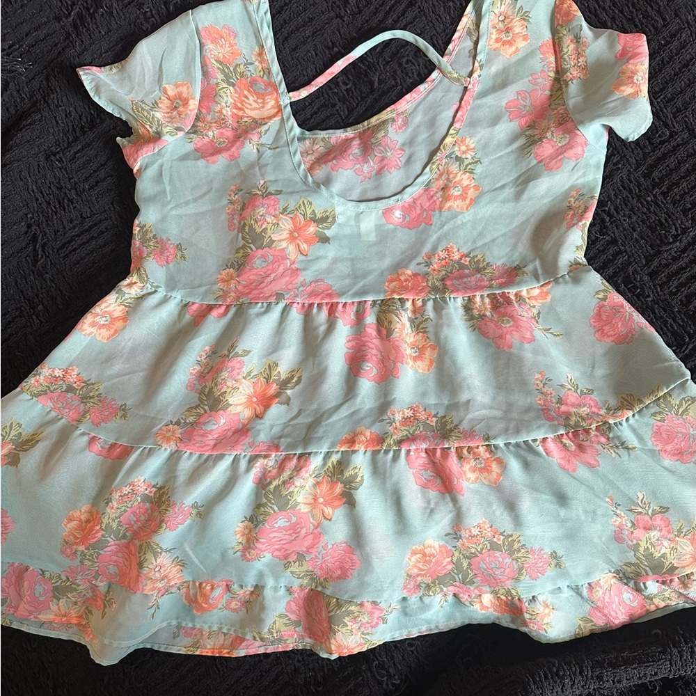 Floral Print Women's Blouse